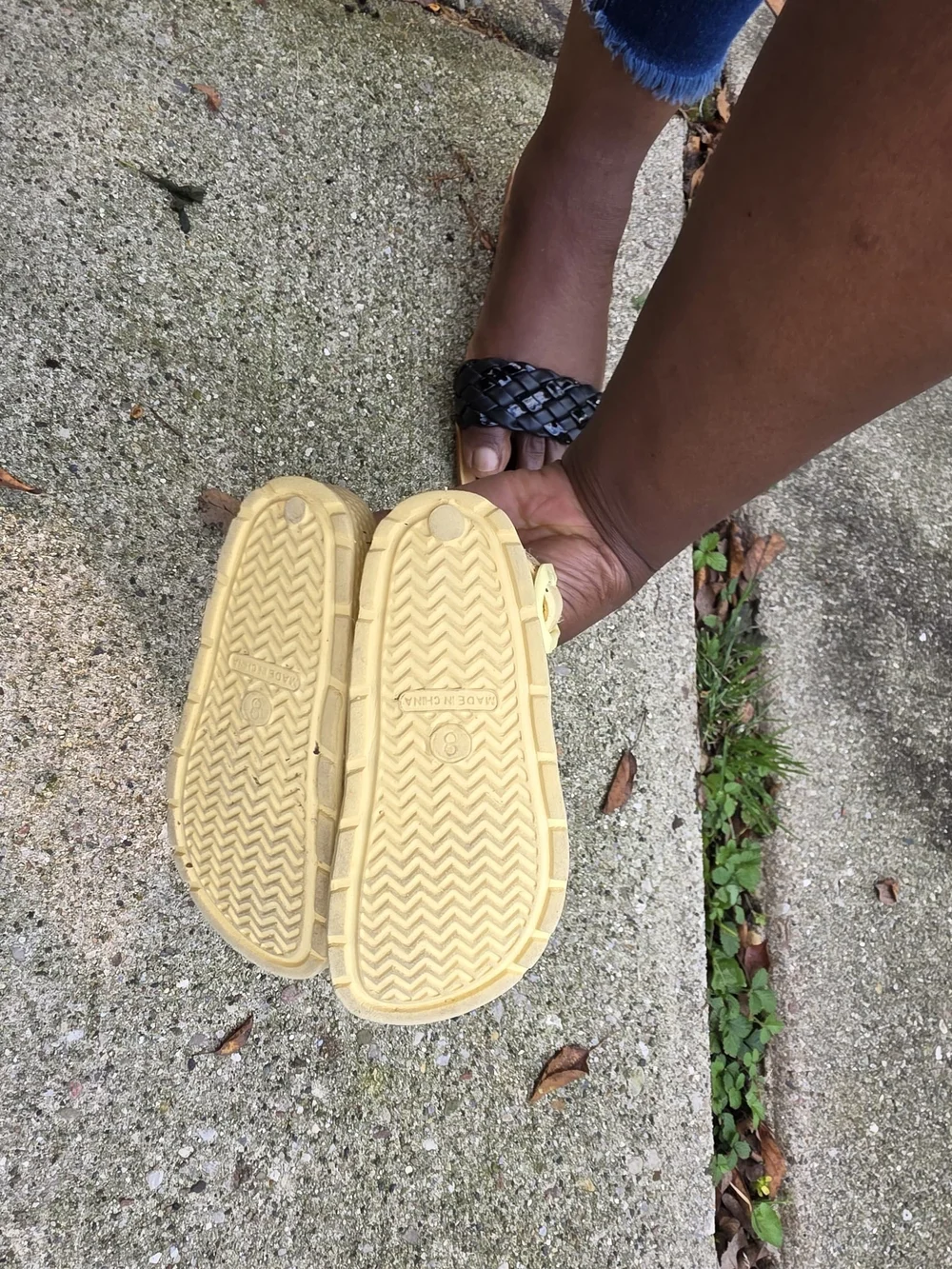 Kids Yellow Floral Double-Buckle Sandals